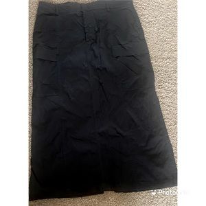 Black Maxi Cargo Skirt